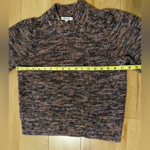 Madewell Space-Dyed Eaton Puff-Sleeve Pullover Sweater - Picture 7 of 9